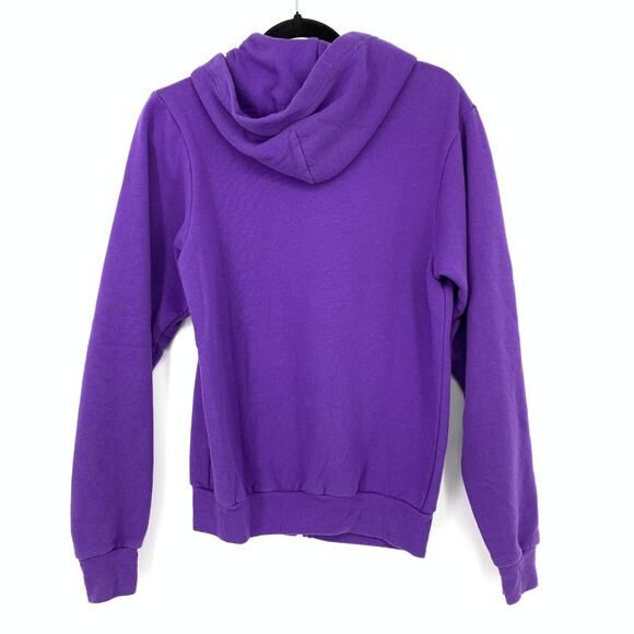 American Apparel F497 Full Zip Hoodie Sweatshirt Womens Sz Small Purple - Picture 2 of 6